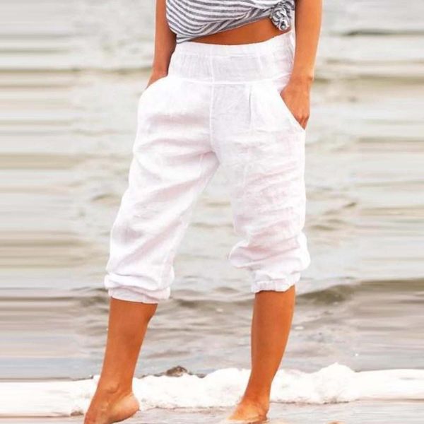women's pants & capris women casual capri pockets solid color high waist loose 3/4 trousers fashionable summer #t1g, Black;white
women's pants & capris women casual capri pockets solid color high waist loose 3/4 trousers fashionable summer #t1g, Black;white