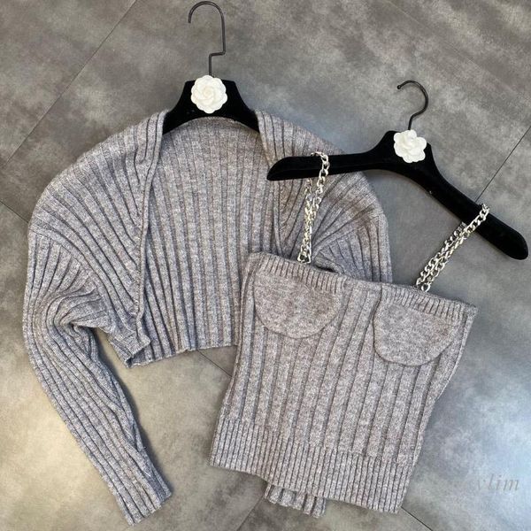 women's knits & tees knitwear womens 2021 autumn round neck long sleeve sweater with chain vest ins european and american fashion cloth, White
women's knits & tees knitwear womens 2021 autumn round neck long sleeve sweater with chain vest ins european and american fashion cloth, White