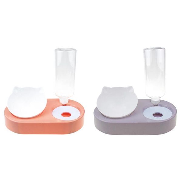 dog bowls & feeders 2 pcs pet cat water food automatic feeder fountain dispenser dual ports bowl container products, pink grey retail
dog bowls & feeders 2 pcs pet cat water food automatic feeder fountain dispenser dual ports bowl container products, pink grey retail