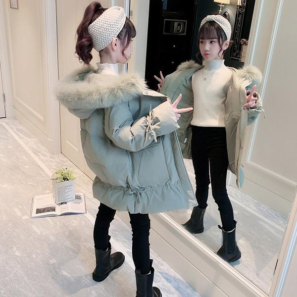 down coat girls jacket kids thicken warm outerwear autumn winter casual hooded corset teenager mid-length clothing children, Blue;gray
down coat girls jacket kids thicken warm outerwear autumn winter casual hooded corset teenager mid-length clothing children, Blue;gray
