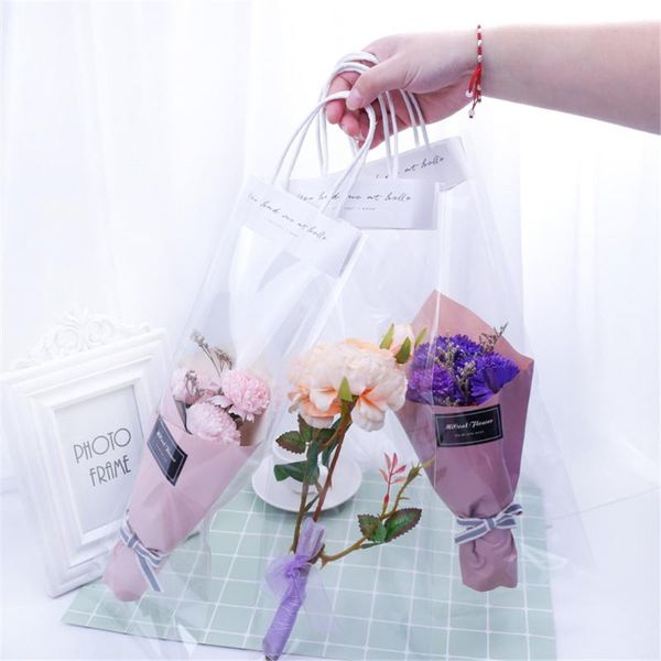 10pcs portable floral decoration long tote pvc clear bag flower bouquet bagging transparent gift bag collocation packaging
10pcs portable floral decoration long tote pvc clear bag flower bouquet bagging transparent gift bag collocation packaging