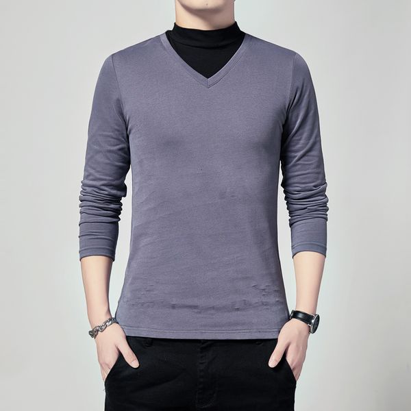 2021 brand tshirt autumn new long sleeved patchwork design t-shirt casual cotton turtlenck t shirt men clothing yh54, White;black
2021 brand tshirt autumn new long sleeved patchwork design t-shirt casual cotton turtlenck t shirt men clothing yh54, White;black