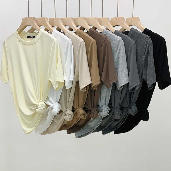 2021 summer new basic round neck morandi elastic modal cotton short sleeve t-shirt for women n014, White
2021 summer new basic round neck morandi elastic modal cotton short sleeve t-shirt for women n014, White