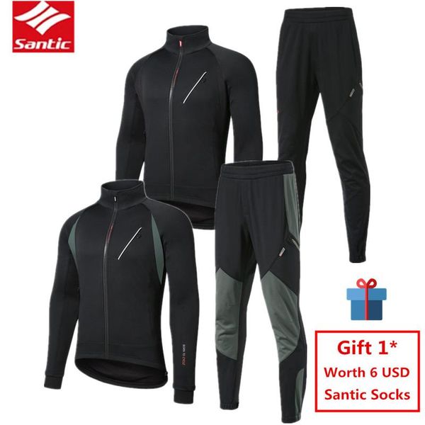 racing sets santic mtb bike mountain outdoor sports clothing set windproof long sleeved bicycle suit fleece cycling jersey, Black;blue
racing sets santic mtb bike mountain outdoor sports clothing set windproof long sleeved bicycle suit fleece cycling jersey, Black;blue