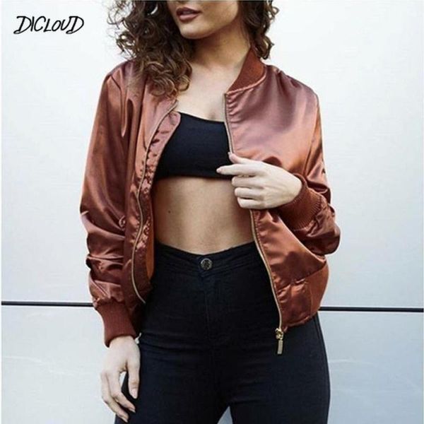 women's jackets satin casual jacket women zipper splice button long sleeve slim solid coat ladies fashion plus size female xl, Black;brown
women's jackets satin casual jacket women zipper splice button long sleeve slim solid coat ladies fashion plus size female xl, Black;brown