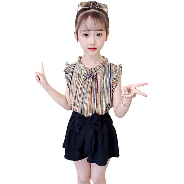 children summer clothes striped vest + short for girls appliques ruffles children's tracksuit 210528, White
children summer clothes striped vest + short for girls appliques ruffles children's tracksuit 210528, White