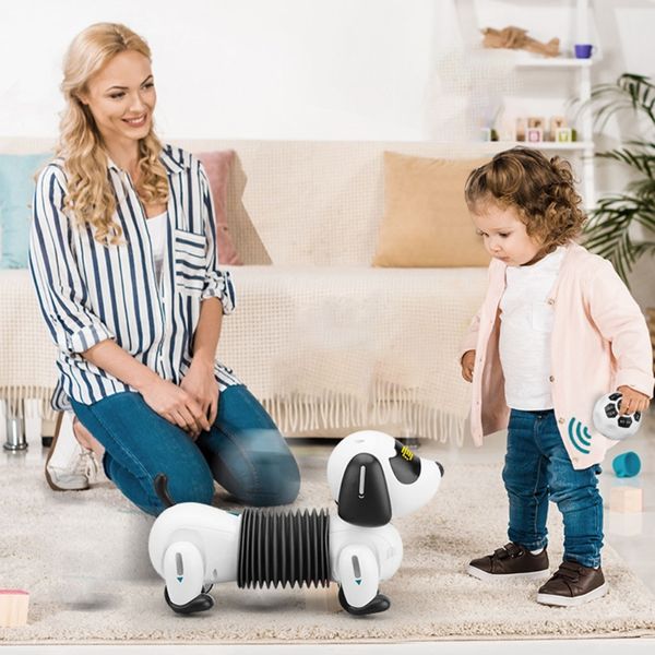 Remote Control Dachshund Dog RC Robotic Stunt Puppy Toys Electronic Pet Following Programmable Robot for Kids Boys Girls Gifts, White
Remote Control Dachshund Dog RC Robotic Stunt Puppy Toys Electronic Pet Following Programmable Robot for Kids Boys Girls Gifts, White