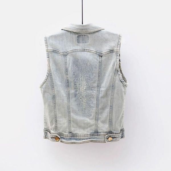 elasticity denim women sleeveless jacket spring autumn plus size cardigan jeans vest short ladies waistcoats coats female pyt1, Black;white
elasticity denim women sleeveless jacket spring autumn plus size cardigan jeans vest short ladies waistcoats coats female pyt1, Black;white