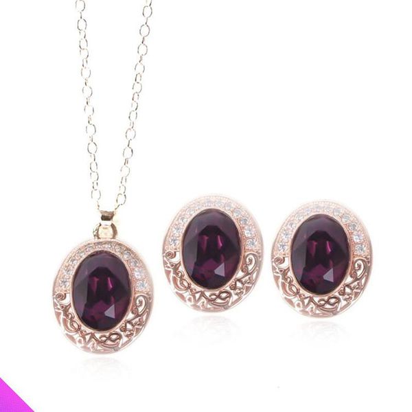 earrings & necklace oval crystal set ladies girl jewelry fashion classic gift 2021 summer, Silver
earrings & necklace oval crystal set ladies girl jewelry fashion classic gift 2021 summer, Silver