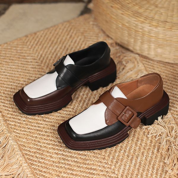mixed colors women shoes 2021 new genuine leather shoes woman heels working thick botton square toe women shoes for women, Black
mixed colors women shoes 2021 new genuine leather shoes woman heels working thick botton square toe women shoes for women, Black