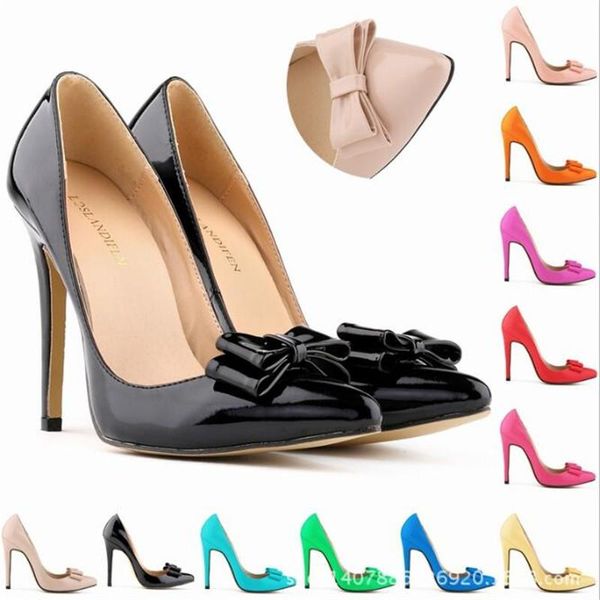 dress shoes thin high heels classic wedding party women pumps office & career pointed toe patent leather 11cm slip on butterfly-knot black
dress shoes thin high heels classic wedding party women pumps office & career pointed toe patent leather 11cm slip on butterfly-knot black