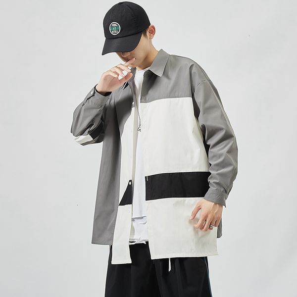 2021 brand spring autumn long sleeves new flannel collar korea style shirt for men's patchwork clothing r7lx, White;black
2021 brand spring autumn long sleeves new flannel collar korea style shirt for men's patchwork clothing r7lx, White;black