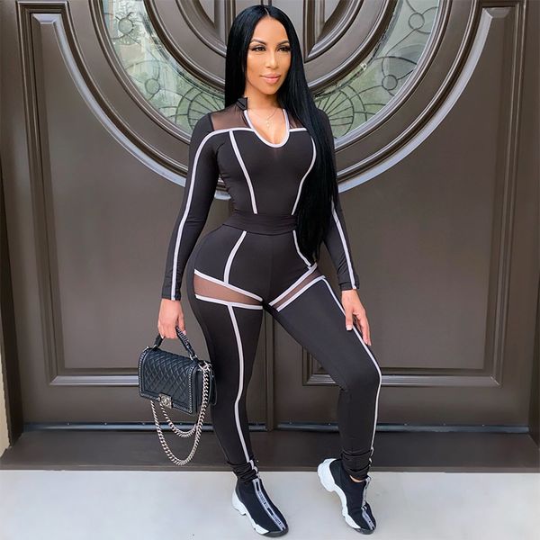 jumpsuits,rompers beautiful trend big size women's tight sports yoga mesh stripe suit
jumpsuits,rompers beautiful trend big size women's tight sports yoga mesh stripe suit