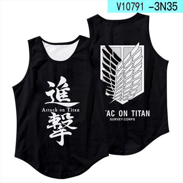 anime attack on titan 3d mens bodybuilding tank cosplay costume sleeveless o neck men women fitness vest casual harajuku, White;black
anime attack on titan 3d mens bodybuilding tank cosplay costume sleeveless o neck men women fitness vest casual harajuku, White;black