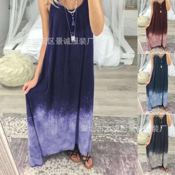 large size dress women's summer, Black;gray