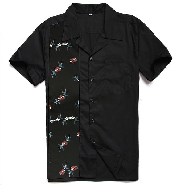 2021 online men fashion new designs swallow tattoo heart print panel casual cotton rockabilly 40s 50s vintage work shirts o897, White;black
2021 online men fashion new designs swallow tattoo heart print panel casual cotton rockabilly 40s 50s vintage work shirts o897, White;black