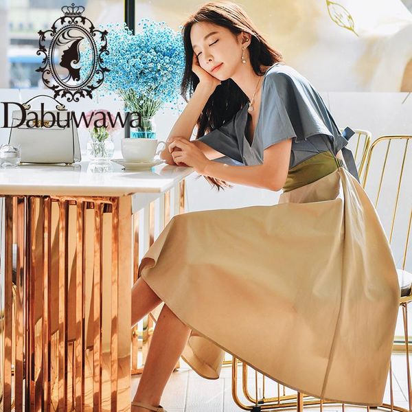 dabuwawa patchwork fit and flare long dress women bat sleeve v-neck high waist party cotton maxi dresses female dt1bdr017, White;black
dabuwawa patchwork fit and flare long dress women bat sleeve v-neck high waist party cotton maxi dresses female dt1bdr017, White;black