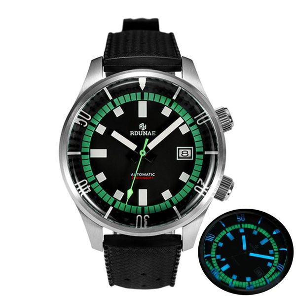 wristwatches rdunae men's sporty diving watch black dial green inner bezel sapphire automatic movement 200m water resistant rubber stra, Slivery;brown
wristwatches rdunae men's sporty diving watch black dial green inner bezel sapphire automatic movement 200m water resistant rubber stra, Slivery;brown