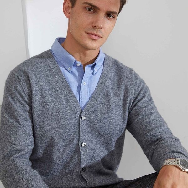 grade man cardigans 100% pure goat cashmere knitted jackets 2021 winter autumn vneck long sleeve jumpers 8colors sw hmok, White;black
grade man cardigans 100% pure goat cashmere knitted jackets 2021 winter autumn vneck long sleeve jumpers 8colors sw hmok, White;black