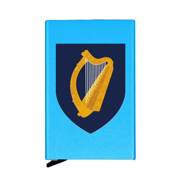 card holders poblacht na héireann harp shield automatic up holder cover rfid aluminum pocket wallet, Brown;gray
card holders poblacht na héireann harp shield automatic up holder cover rfid aluminum pocket wallet, Brown;gray