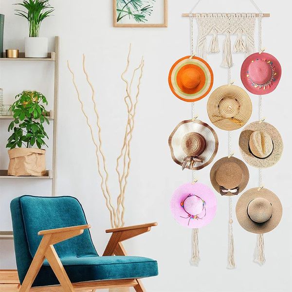 hangers & racks bohemian style hat storage rack creative retro handmade cotton rope woven wall display cloakroom finishing storing
hangers & racks bohemian style hat storage rack creative retro handmade cotton rope woven wall display cloakroom finishing storing
