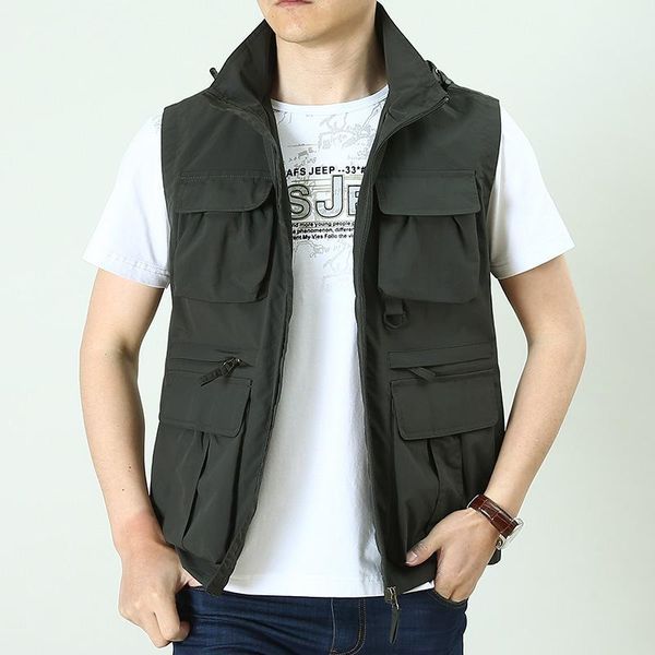 men's vests spring and autumn men vest outdoor loose multi-pocket casual pography hooded waistcoat fishing, Black;white
men's vests spring and autumn men vest outdoor loose multi-pocket casual pography hooded waistcoat fishing, Black;white