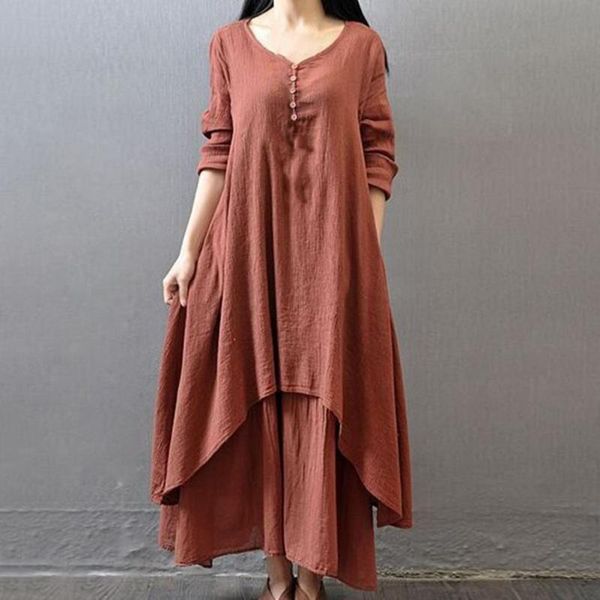 casual dresses women baggy dress buttons decor false two pieces large hem v-neck solid color long sleeve retro streetwear, Black;gray
casual dresses women baggy dress buttons decor false two pieces large hem v-neck solid color long sleeve retro streetwear, Black;gray