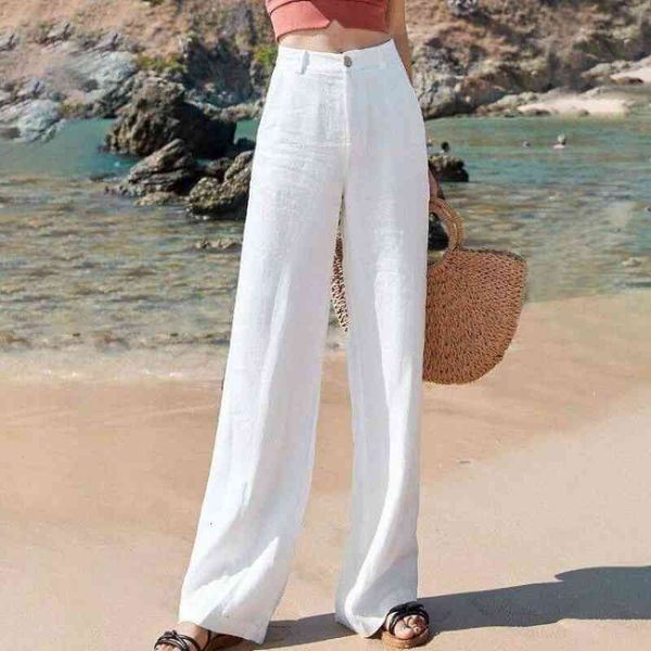 women's pants & capris elastic waist summer women plus size high thin cotton linen wide leg all-matched casual straight trousers vjpi, Black;white
women's pants & capris elastic waist summer women plus size high thin cotton linen wide leg all-matched casual straight trousers vjpi, Black;white