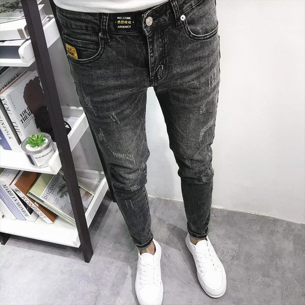 soot grey classic all women pant match slim fit labeling cat whiskers feet thin skinny jeans male spring summer youth, Black
soot grey classic all women pant match slim fit labeling cat whiskers feet thin skinny jeans male spring summer youth, Black