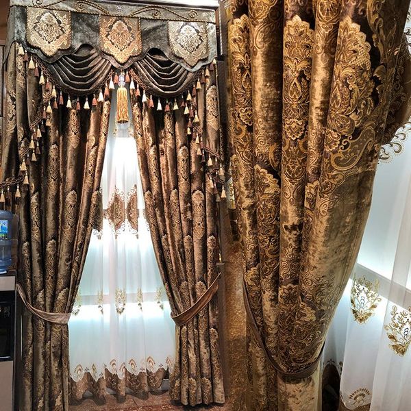 curtain & drapes european american style silk high-precision embroidery classical atmosphere for living room and bedroom high-grade
curtain & drapes european american style silk high-precision embroidery classical atmosphere for living room and bedroom high-grade
