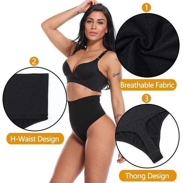 women's shapers women thong panty shaper high waist tummy control panties slimming underwear trainer shaping b, Black;white
women's shapers women thong panty shaper high waist tummy control panties slimming underwear trainer shaping b, Black;white