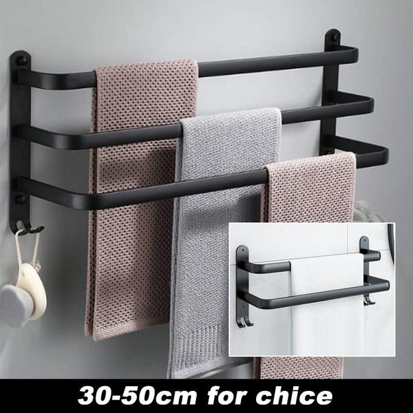 towel racks 1pc 30/40/50cm bathroom hanger aluminum wall-mounted rack home black matte hanging bar
towel racks 1pc 30/40/50cm bathroom hanger aluminum wall-mounted rack home black matte hanging bar