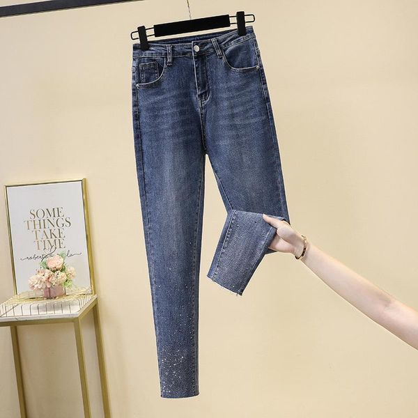 women's jeans will fall on the big yards high elastic waist cultivate one's morality show thin fat mm super fire leisure foot fema, Blue
women's jeans will fall on the big yards high elastic waist cultivate one's morality show thin fat mm super fire leisure foot fema, Blue