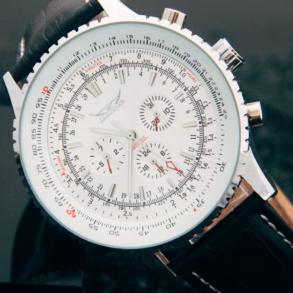 watches jaragar luxury men mechanical watches automatic 6 hands leather strap big dial for male wrist, Slivery;brown
watches jaragar luxury men mechanical watches automatic 6 hands leather strap big dial for male wrist, Slivery;brown