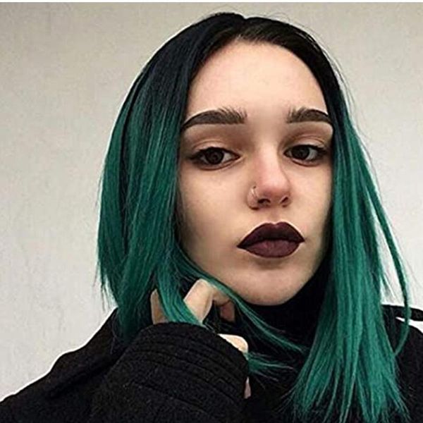 synthetic wigs short cut bob ombre green hair lace front wig for black women with babyhair preplucked straight cosplay middle part
synthetic wigs short cut bob ombre green hair lace front wig for black women with babyhair preplucked straight cosplay middle part