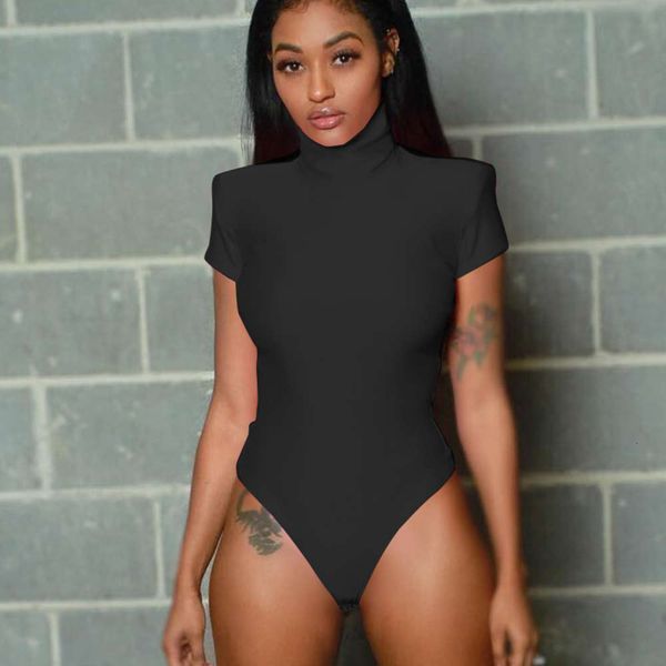 men's short sve high neck bodysuit in 2019, Black;white
men's short sve high neck bodysuit in 2019, Black;white