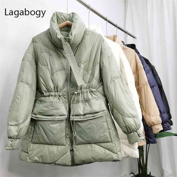 lagabogy winter coat women ultra light long sleeve parkas female 90% white duck down jackets loose warm pocket snow outwear 210923, Black
lagabogy winter coat women ultra light long sleeve parkas female 90% white duck down jackets loose warm pocket snow outwear 210923, Black