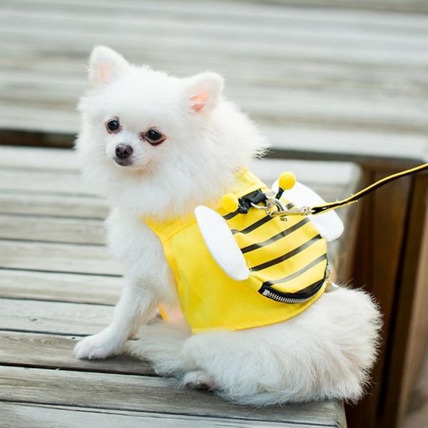 dog collars & leashes harness leash set cute yellow bees vest traction withrope fluff wings small cat halter puppy pet supplies
dog collars & leashes harness leash set cute yellow bees vest traction withrope fluff wings small cat halter puppy pet supplies