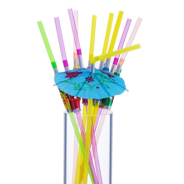 disposable dinnerware plastic straw 100pcs party hawaii color striped umbrella summer swimming pool wedding supplies
disposable dinnerware plastic straw 100pcs party hawaii color striped umbrella summer swimming pool wedding supplies
