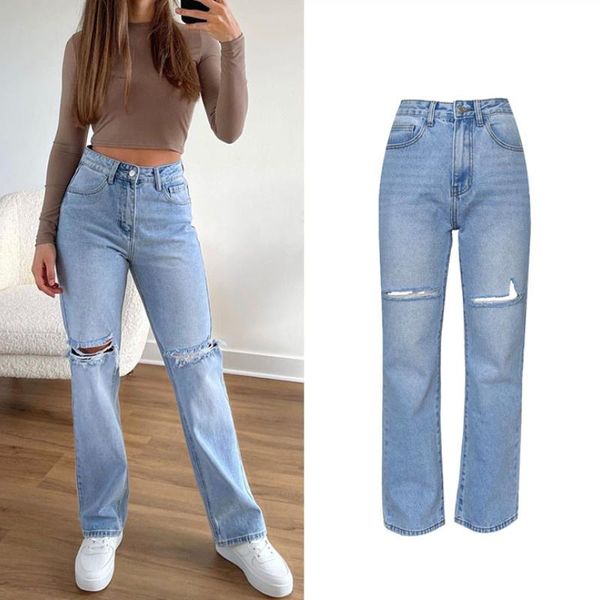 women's jeans womans distressed loose sraight leg high waist streetwear cute blue denim pants retro vintage casual boyfriend mom
women's jeans womans distressed loose sraight leg high waist streetwear cute blue denim pants retro vintage casual boyfriend mom