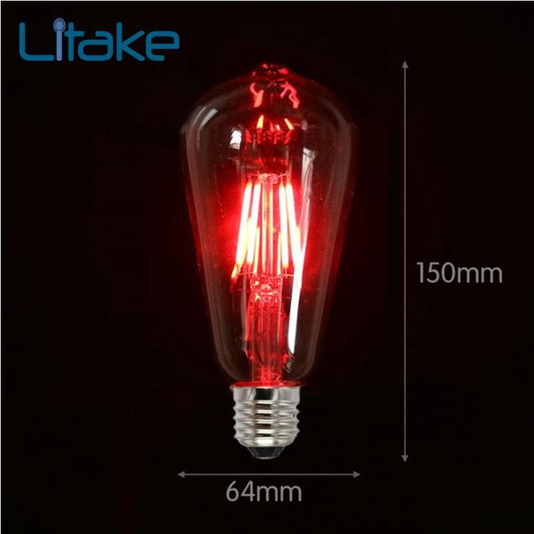 bulbs litake e27 retro decorative led edison light bulb screw cap pub bar ambient filament lamp red blue pink green
bulbs litake e27 retro decorative led edison light bulb screw cap pub bar ambient filament lamp red blue pink green