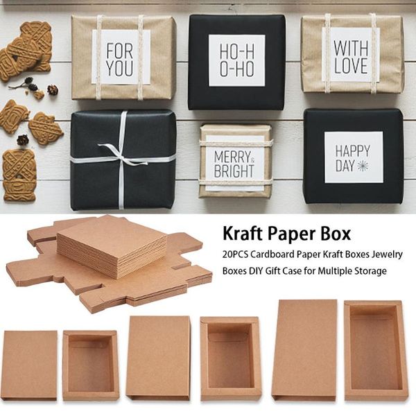 gift wrap 20pcs cardboard paper kraft boxes jewelry diy case for multiple storage leather drawer carton packing box
gift wrap 20pcs cardboard paper kraft boxes jewelry diy case for multiple storage leather drawer carton packing box