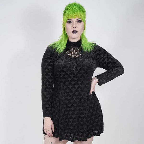 casual dresses punkrave women's goth hollow daily dark night vines a-line long sleeve mercerized velvet short dress, Black;gray
casual dresses punkrave women's goth hollow daily dark night vines a-line long sleeve mercerized velvet short dress, Black;gray