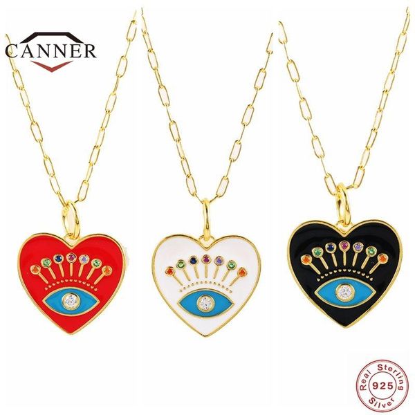 chains canner real 925 sterling silver heart-shaped devil's eye pendant color clavicle necklace for women chain link necklaces jewelry
chains canner real 925 sterling silver heart-shaped devil's eye pendant color clavicle necklace for women chain link necklaces jewelry