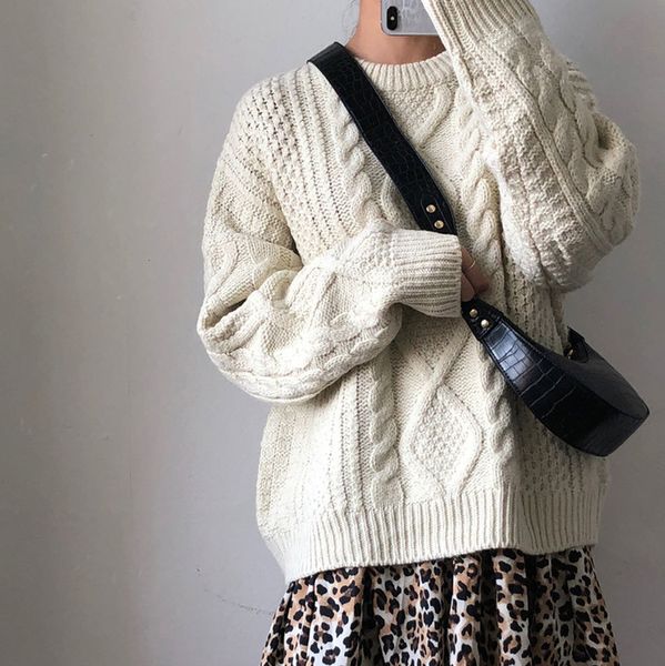 women's sweaters woman sweater fall vintage jumpers streetwear pullover fashion brown v4fi, White;black
women's sweaters woman sweater fall vintage jumpers streetwear pullover fashion brown v4fi, White;black