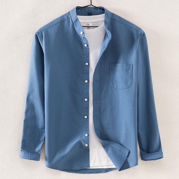 men's dress shirts solid color stand-up oxford 100% cotton longsleeve shirt for men korean clothes mens fashion clothing trends button, White;black
men's dress shirts solid color stand-up oxford 100% cotton longsleeve shirt for men korean clothes mens fashion clothing trends button, White;black