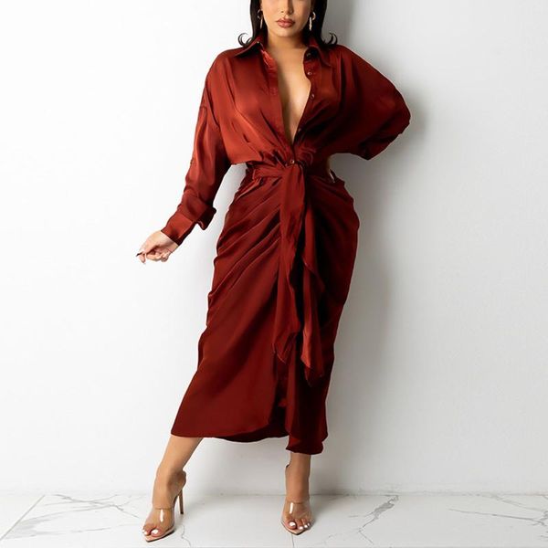 casual dresses elegant lace up shirt dress women autumn long sleeve tie-up belt pleated split party button bandage, Black;gray
casual dresses elegant lace up shirt dress women autumn long sleeve tie-up belt pleated split party button bandage, Black;gray