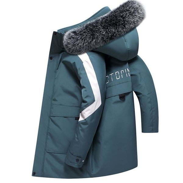 fashion winter down jacket men hooded fur collar thicken warm white duck down coat men overcoat long puffer jacket 211110, Black
fashion winter down jacket men hooded fur collar thicken warm white duck down coat men overcoat long puffer jacket 211110, Black