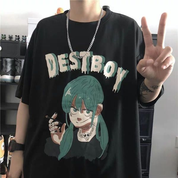 hong kong wind around the neck five-point sleeves summer loose retro instagram of cartoon dinosaur lovers lazy short 6nih, White;black
hong kong wind around the neck five-point sleeves summer loose retro instagram of cartoon dinosaur lovers lazy short 6nih, White;black