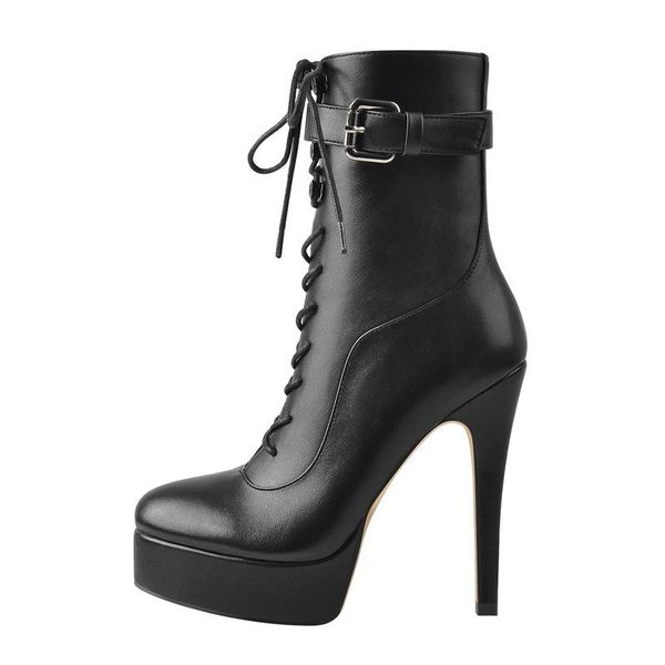 boots richealnana women's platform side zip ankle booties high thin heel leather fashion metal plates buckle stilettos shoes, Black
boots richealnana women's platform side zip ankle booties high thin heel leather fashion metal plates buckle stilettos shoes, Black